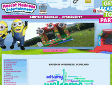 Tablet Screenshot of mascot-madness.co.uk